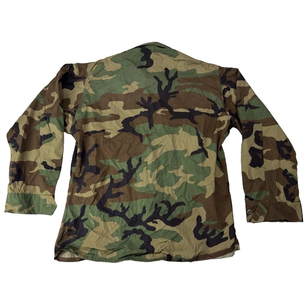 NWT US Military Woodland BDU Combat Shirt Large-Regular Ripstop Jacket - Picture 2 of 6